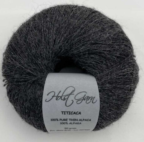 Holst Garn Titicaca - 04 Slate Grey, 100% Tynd Alpaca, fra Holst Garn