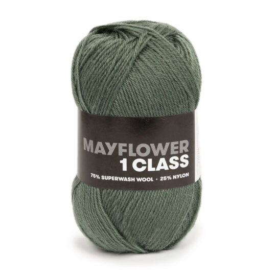 Mayflower 1 Class - 26 Øglegrøn, Strømpegarn, fra Mayflower