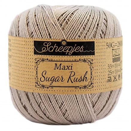 Scheepjes Maxi Sugar Rush Garn Unicolor 406 Soft Beige