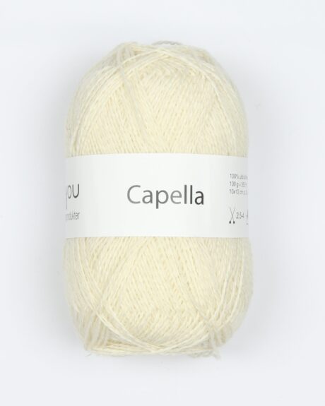Capella fra Wool4you (bæredygtigt) i mange farver - 201 natur - 100% Uld