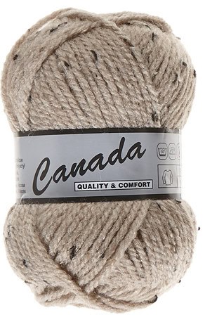 Canada Tweed fra Lammy Yarns i mange farver - 410 beige - 35% uld, 4% viskose, 61% akryl