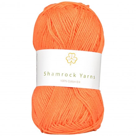 Shamrock Yarns 100% Bomuld 8/4 Garn 24 Støvet Lys Orange
