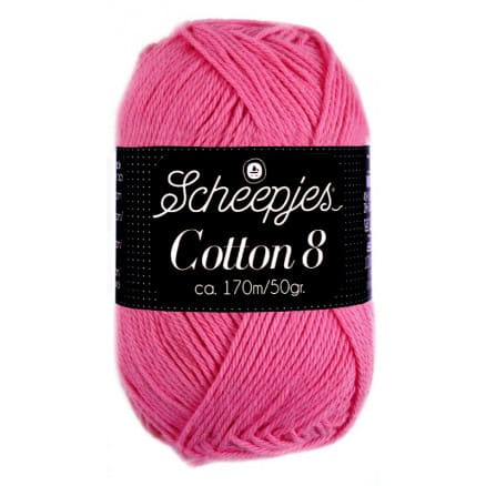 Scheepjes Cotton 8 Garn Unicolor 719 Pink