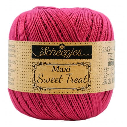 Scheepjes Maxi Sweet Treat Garn Unicolor 413 Cherry