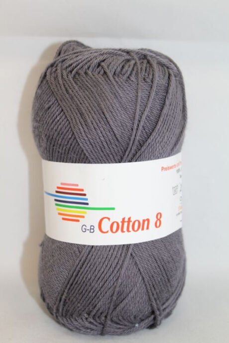 G-B Cotton 8/4 - 1003 Antracit, Bomuldsgarn, fra G-B Garn