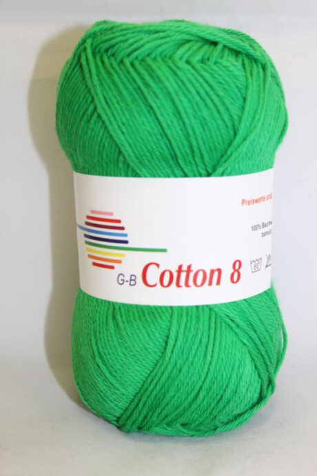 G-B Cotton 8/4 - 1451 Grøn, Bomuldsgarn, fra G-B Garn