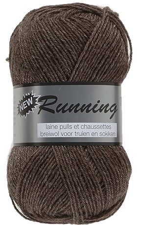 New Running fra Lammy Yarns i mange farver - Brun - 25% Polyamid, 75% Uld