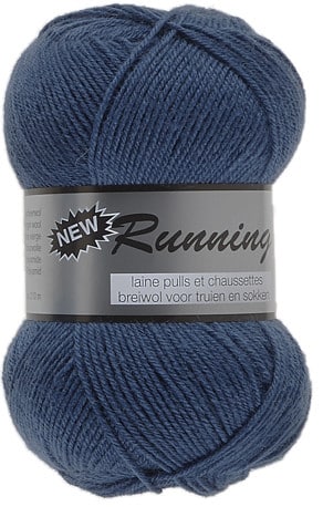 New Running fra Lammy Yarns i mange farver - Dueblå - 25% Polyamid, 75% Uld