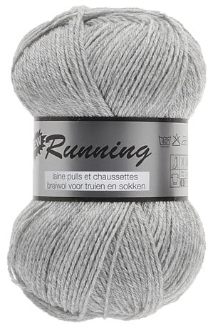 New Running fra Lammy Yarns i mange farver - Lys grå - 25% Polyamid, 75% Uld