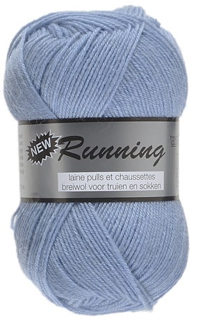 New Running fra Lammy Yarns i mange farver - Lyseblå - 25% Polyamid, 75% Uld