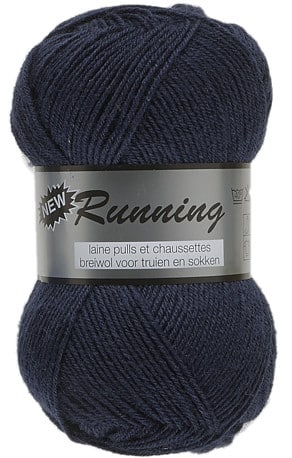 New Running fra Lammy Yarns i mange farver - Marineblå - 25% Polyamid, 75% Uld