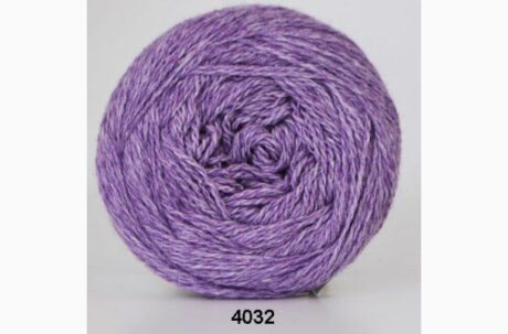 Organic 350 - wool cotton fra Hjertegarn i mange farver - Gots Certificeret - 4032 lavendel - 45% Bomuld, 55% Merinould