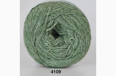 Organic 350 - wool cotton fra Hjertegarn i mange farver - Gots Certificeret - 4109 grøn - 45% Bomuld, 55% Merinould