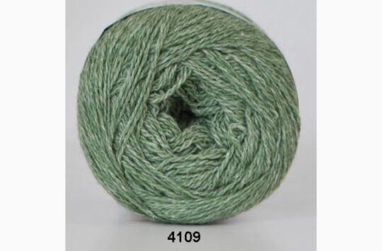 Organic 350 - wool cotton fra Hjertegarn i mange farver - Gots Certificeret - 4109 grøn - 45% Bomuld, 55% Merinould