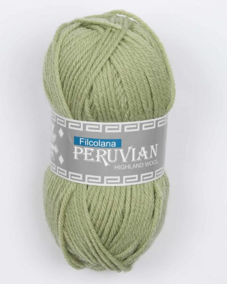 Peruvian Highland Wool fra Filcolana i mange farver - 355 lys vissengrøn - 100% Peruvian-highland-uld