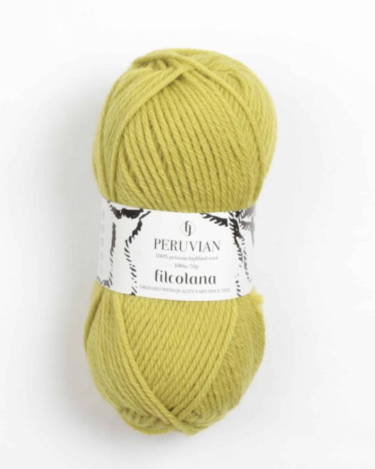 Peruvian Highland Wool fra Filcolana i mange farver - 379 lime - 100% Peruvian-highland-uld