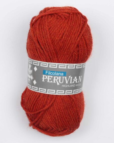 Peruvian Highland Wool fra Filcolana i mange farver - 803 rust - 100% Peruvian-highland-uld