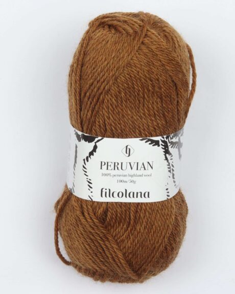 Peruvian Highland Wool fra Filcolana i mange farver - 827 meleret dijon - 100% Peruvian-highland-uld