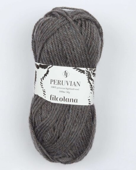 Peruvian Highland Wool fra Filcolana i mange farver - 833 grå - 100% Peruvian-highland-uld