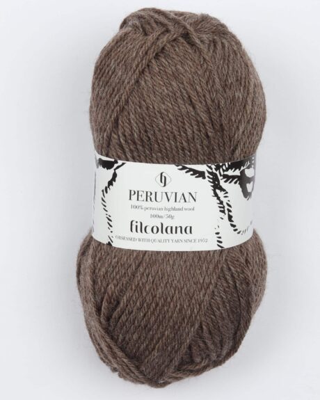 Peruvian Highland Wool fra Filcolana i mange farver - 973 meleret brun - 100% Peruvian-highland-uld