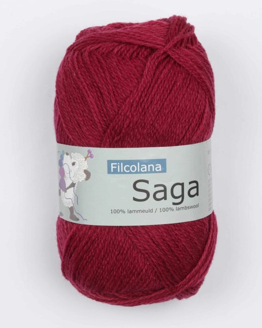 Saga fra Filcolana i mange farver (tyndt uldgarn) - 213 fuchsia - 100% Uld