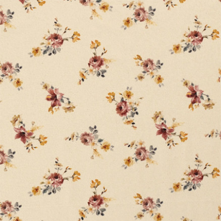 Bomuldsjersey Print Stof 150cm Blomster 51 - 50cm