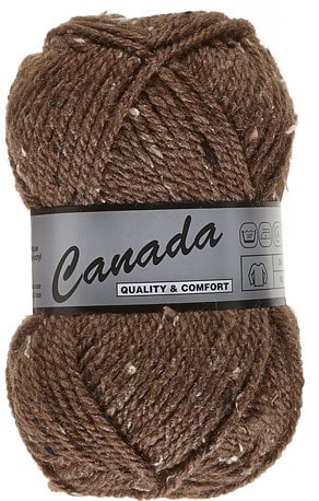 Canada Tweed fra Lammy Yarns i mange farver - 415 brun - 35% uld, 4% viskose, 61% akryl