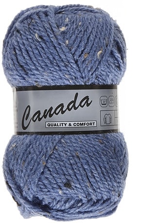 Canada Tweed fra Lammy Yarns i mange farver - 455 blå - 35% uld, 4% viskose, 61% akryl