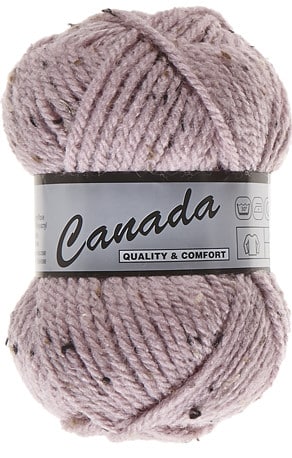 Canada Tweed fra Lammy Yarns i mange farver - 475 rosa - 35% uld, 4% viskose, 61% akryl