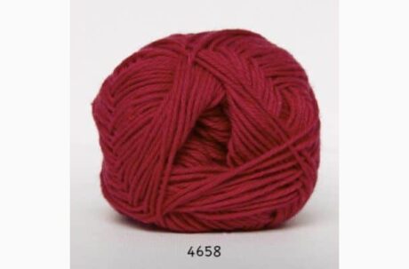 Cotton nr. 8 fra Hjertegarn i mange farver - 4658 mørk pink - 100% Bomuld