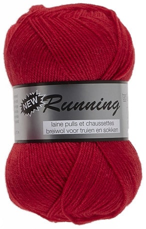 New Running fra Lammy Yarns i mange farver - Rød - 25% Polyamid, 75% Uld