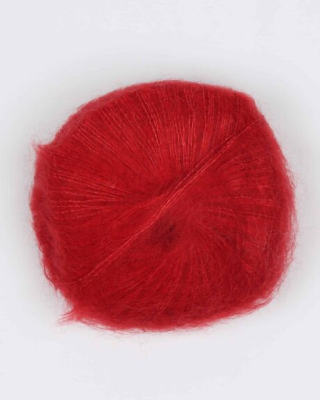 Silk Kid Mohair fra Hjertegarn i mange farver - 1045 Rød - 28% Silke, 72% Mohair