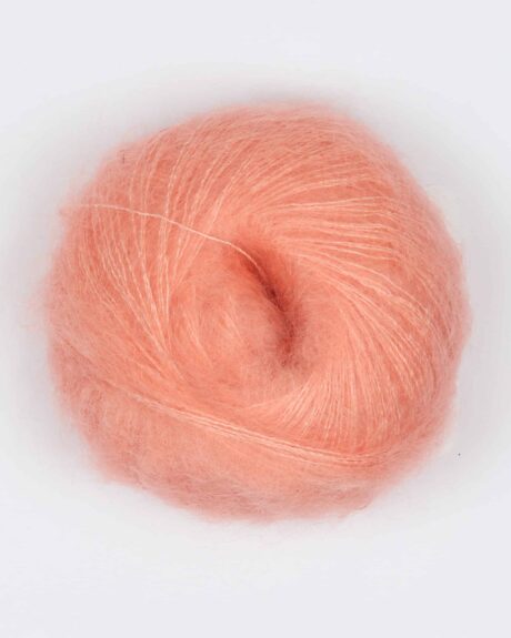 Silk Kid Mohair fra Hjertegarn i mange farver - 1158 Laksefarvet - 28% Silke, 72% Mohair