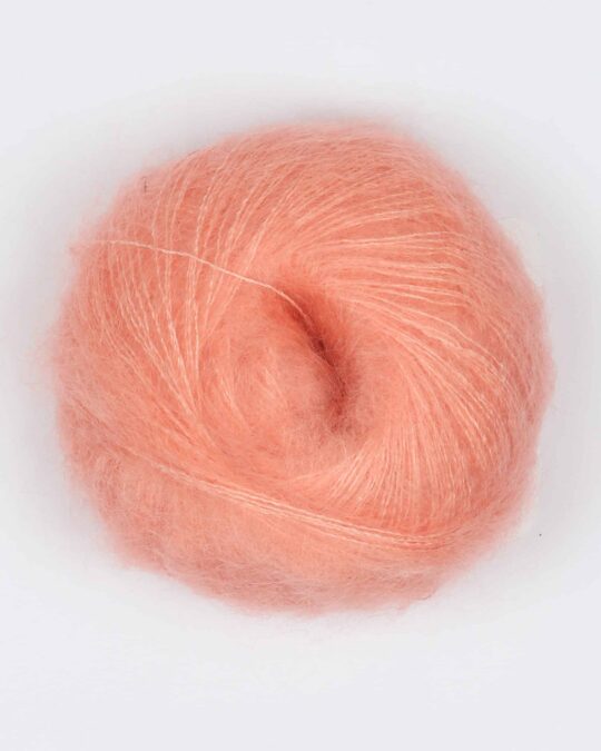 Silk Kid Mohair fra Hjertegarn i mange farver - 1158 Laksefarvet - 28% Silke, 72% Mohair