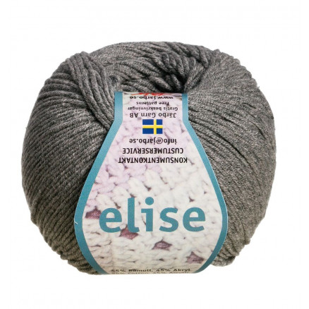 Järbo Elise Garn Unicolor 69219 Grå